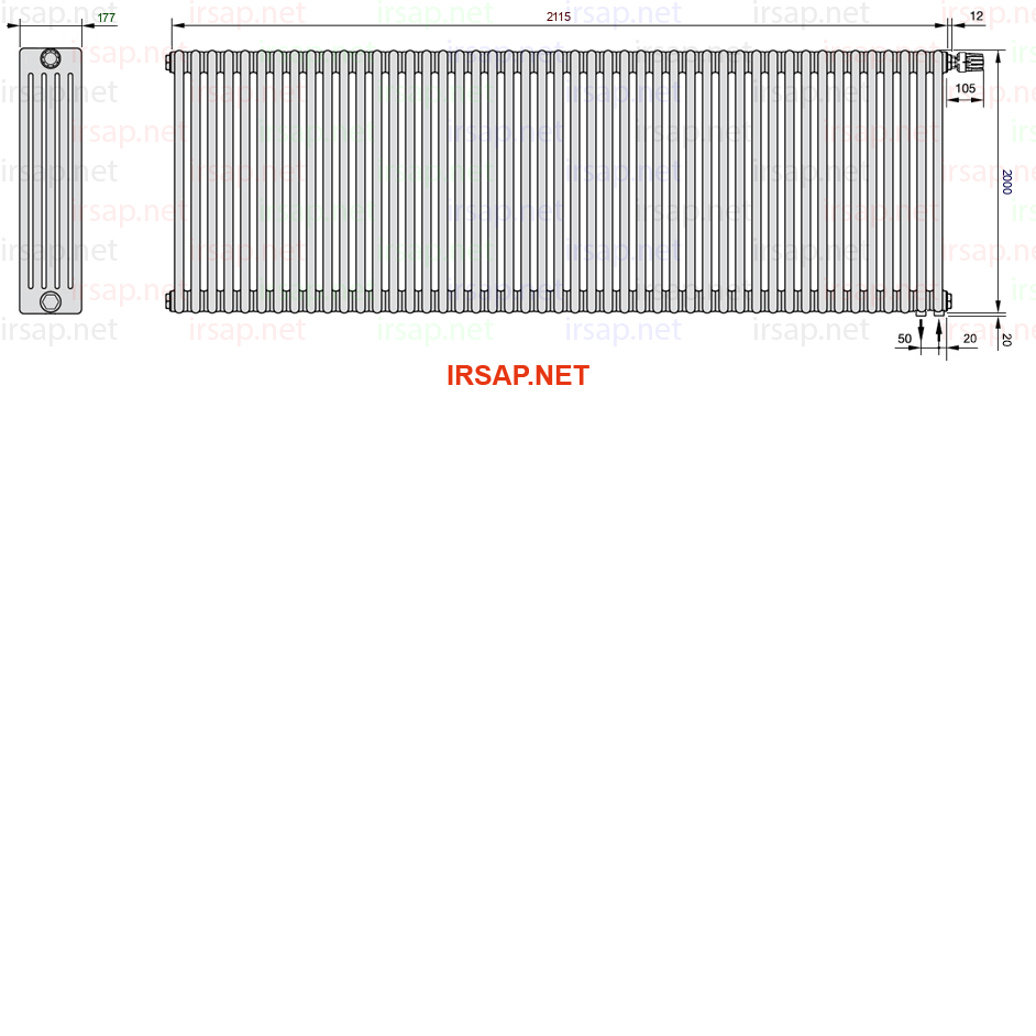 Радиатор IRSAP Tesi 52000/47 T25 CL 01